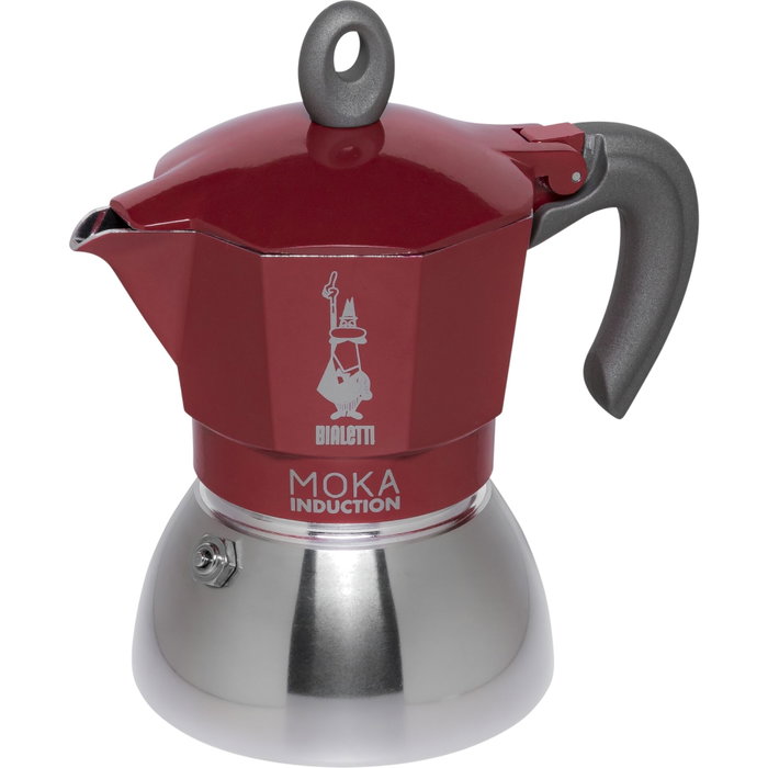 Bialetti Moka Induction Rouge - 4 tasses Bialetti Moka Induction Rouge - 4 tasses