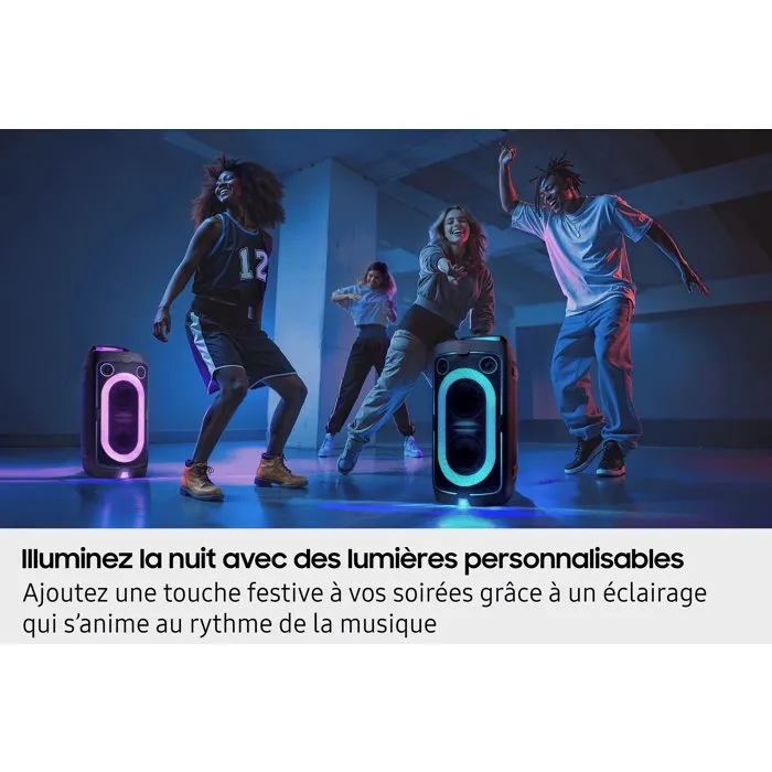 Samsung MX-ST40F/XE - Enceinte Bluetooth Sound Tower 160 W - Effets lumineux - Batterie longue durée (16h) - Noir Samsung MX-ST40F/XE - Enceinte Bluetooth Sound Tower 160 W - Effets lumineux - Batterie longue durée (16h) - Noir