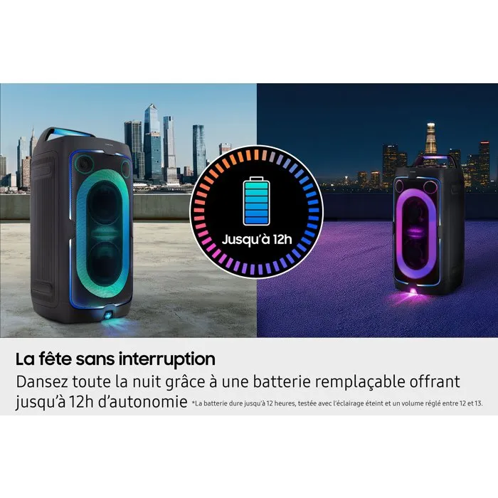 Samsung MX-ST40F/XE - Enceinte Bluetooth Sound Tower 160 W - Effets lumineux - Batterie longue durée (16h) - Noir Samsung MX-ST40F/XE - Enceinte Bluetooth Sound Tower 160 W - Effets lumineux - Batterie longue durée (16h) - Noir