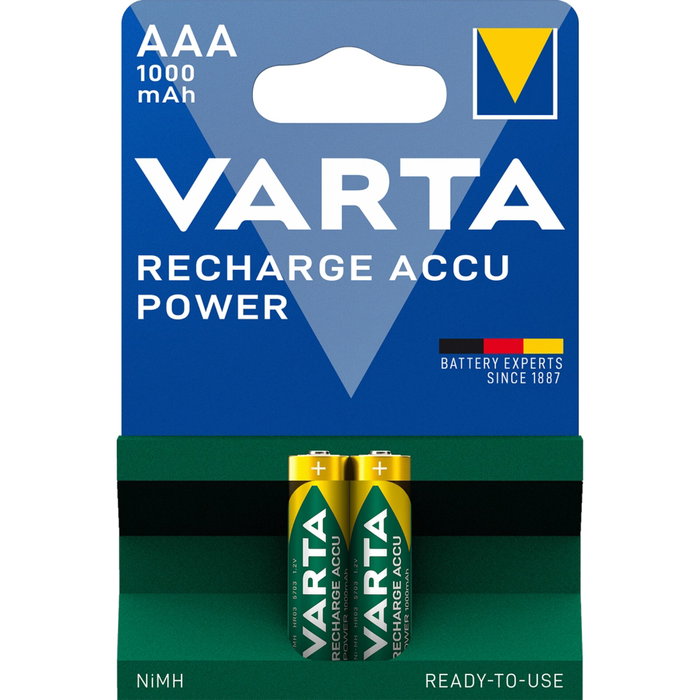 Varta Accu Power AAA Ni/MH 1000mAh - Pack de 2