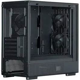 Zalman P10 NAMU - Boitier PC Mini tour M-ATX noir - Mesh avec insert bois, 3 ventilateurs 120 mm, verre trempé, USB 3.0 et Type-C, sans alimentation