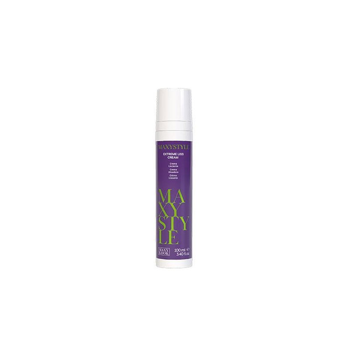 Maxy Look Style Extreme Liss Cream 100 ml - Crème Alisatrice avec Huile d'Avocat, Extrait de Papaye et Soie Hydrolysée pour Tous Types de Cheveux Maxy Look Style Extreme Liss Cream 100 ml - Crème Alisatrice avec Huile d'Avocat, Extrait de Papaye et Soie Hydrolysée pour Tous Types de Cheveux