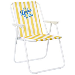 Home Deco Factory Chaise pliante Dolce jaune