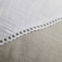 Today Coussin Charme Slub x Chambray avec Pompons Berenice 40 x 40 cm