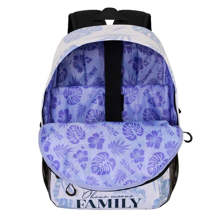 KARACTERMANIA Mochila urbana con compartimento principal y bolsillos laterales de malla adaptable a trolley Stitch Disney 44x31x18 cm KARACTERMANIA Mochila urbana con compartimento principal y bolsillos laterales de malla adaptable a trolley Stitch Disney 44x31x18 cm