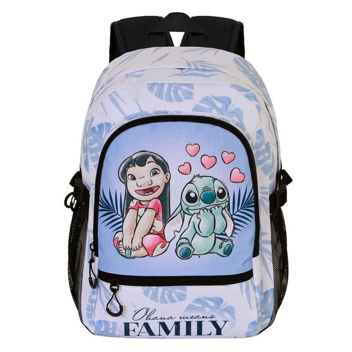 KARACTERMANIA Mochila urbana con compartimento principal y bolsillos laterales de malla adaptable a trolley Stitch Disney 44x31x18 cm KARACTERMANIA Mochila urbana con compartimento principal y bolsillos laterales de malla adaptable a trolley Stitch Disney 44x31x18 cm