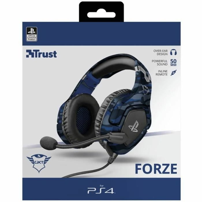 Casque Trust GXT 488 Forze PS4 Bleu