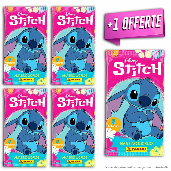 Panini Blister Stitch Photocards - 25 Cartes (4 pochettes + 1 offerte)