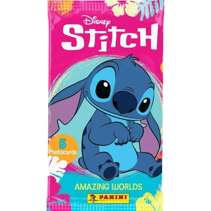 Panini - Blister Stitch Photocards - 4 pochettes + 1 offerte - Total 25 cartes à collectionner - Collection Lilo et Stitch