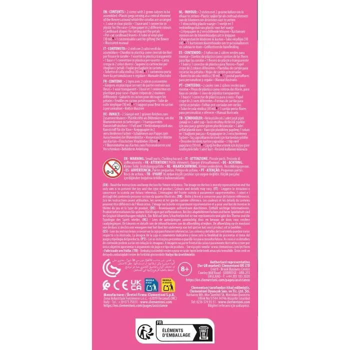 CLEMENTONI Crée tes fleurs - Tulipe - Kit créatif pour assembler et personnaliser 2 fleurs avec coloriage - Pour enfants à partir de 3 ans CLEMENTONI Crée tes fleurs - Tulipe - Kit créatif pour assembler et personnaliser 2 fleurs avec coloriage - Pour enfants à partir de 3 ans