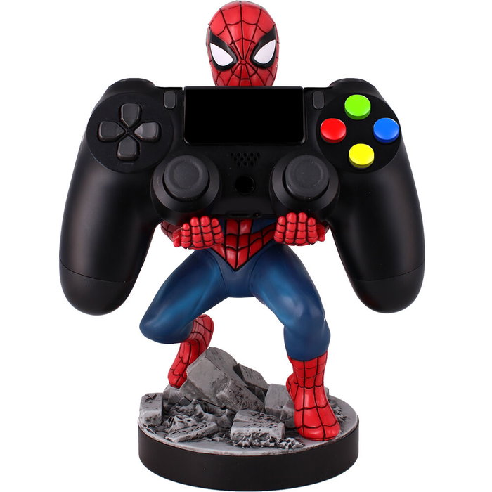 EXQUISITE GAMING Support pour manette avec figurine Spiderman Marvel 21cm - Compatible PS5 DualSense, Xbox Series et smartphones EXQUISITE GAMING Support pour manette avec figurine Spiderman Marvel 21cm - Compatible PS5 DualSense, Xbox Series et smartphones