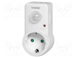VIRONE Capteur de mouvement infrarouge de prise Uni-Schuko