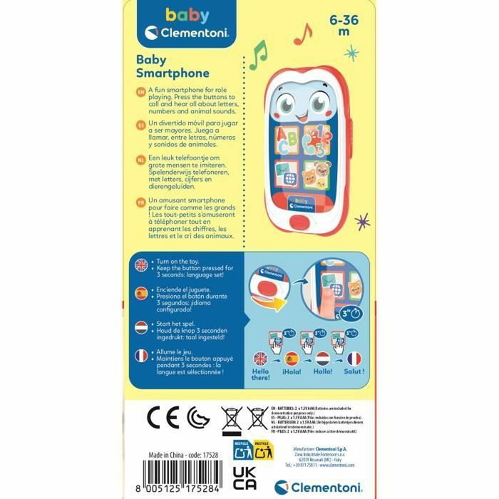 Clementoni Smartphone de Bébé parlant