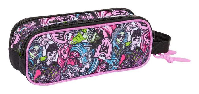 Safta Portatodo Double Monster High Drama, Coffret à bijoux à compartiments, 21 x 8 x 6 cm, Recommandé à partir de 3 ans