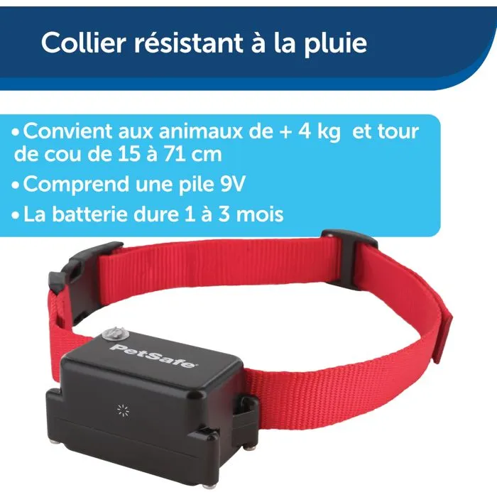PetSafe - Système de Clôture Anti-Fugue pour Chien avec 150 mètres de fil - 5 Niveaux Réglables de Stimulation Statique et Tonalité + Vibration