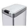 Kitchen Move Poubelle automatique rectangulaire Silverlake 70 L - Inox brossé avec cerclage - 41x26x66 cm