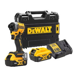 DEWALT DCF850P2T-QW Visseuse à chocs compacte sans fil 18V avec 205Nm et 2 batteries 5Ah - Taille compacte pour espaces réduits