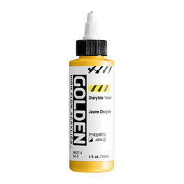 Golden Amarillo Diarilato High Flow Colores Acrílicos 118 ml