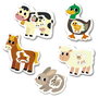 Educa La Granja - Puzzle Bébé Educatif 5 Puzzles Progressifs en Espagnol, 2 à 4 Pièces, Figures d'Animaux de la Ferme, Développe la Motricité et l'Imagination, +12 Mois, Réf 17574