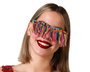 Gafas Flecos Multicolor pour Femme Adulte, Accessoire de Fête Carnaval Spectacle