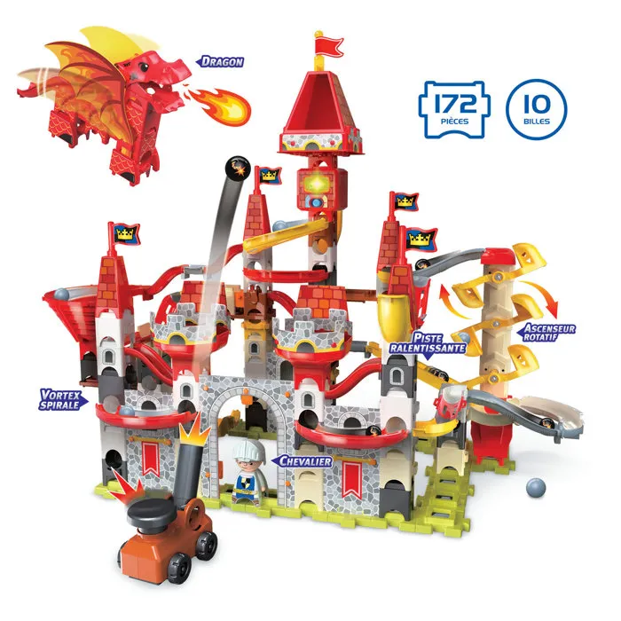 Vtech Marble Rush Adventures - Maxi Château Fort Interactif Multicolore