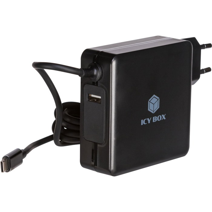 Icy ICY BOX IB-PS101-PD Chargeur USB 90W avec câble Type-C intégré Icy ICY BOX IB-PS101-PD Chargeur USB 90W avec câble Type-C intégré