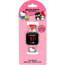 Kids Licensing Montre numérique Hello Kitty pour enfant à écran LED HK50151 - Fonction 24h, design coloré, fermoir réglable