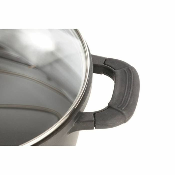 GSW Faitout SILCOGUSS en aluminium coulé, 28 cm, Noir