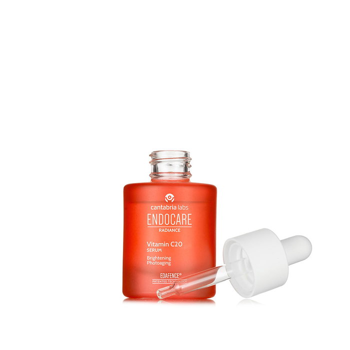 Endocare Sérum Radiance C Vitamine C 20% - 30 ml, Anti-Âge, Anti-Oxydant, Éclat pour Peaux Normales
