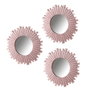 BigBuy Home Miroir mural Rose 25 x 1,5 x 25 cm (3 Unités) lifetyle