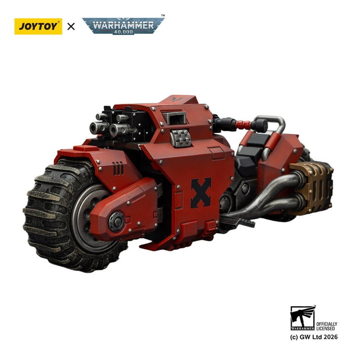 Joy Toy (CN) Warhammer 40,000 Raider-pattern Combat Bike Blood Angels avec fusils à boulons jumelés Joy Toy (CN) Warhammer 40,000 Raider-pattern Combat Bike Blood Angels avec fusils à boulons jumelés