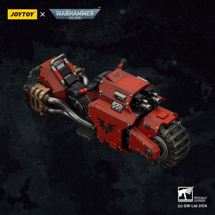 Joy Toy (CN) Warhammer 40,000 Raider-pattern Combat Bike Blood Angels avec fusils à boulons jumelés Joy Toy (CN) Warhammer 40,000 Raider-pattern Combat Bike Blood Angels avec fusils à boulons jumelés