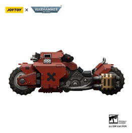 Joy Toy (CN) Warhammer 40,000 Raider-pattern Combat Bike Blood Angels avec fusils à boulons jumelés