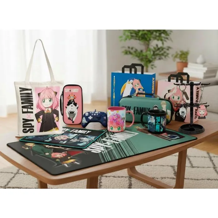 Konix Housse de Protection Transport pour Nintendo Switch, Nintendo Switch 2 et Switch OLED - Accessoires Rangement Cartouches - Design Spy x Family Anya et Bond Forger Rose Konix Housse de Protection Transport pour Nintendo Switch, Nintendo Switch 2 et Switch OLED - Accessoires Rangement Cartouches - Design Spy x Family Anya et Bond Forger Rose