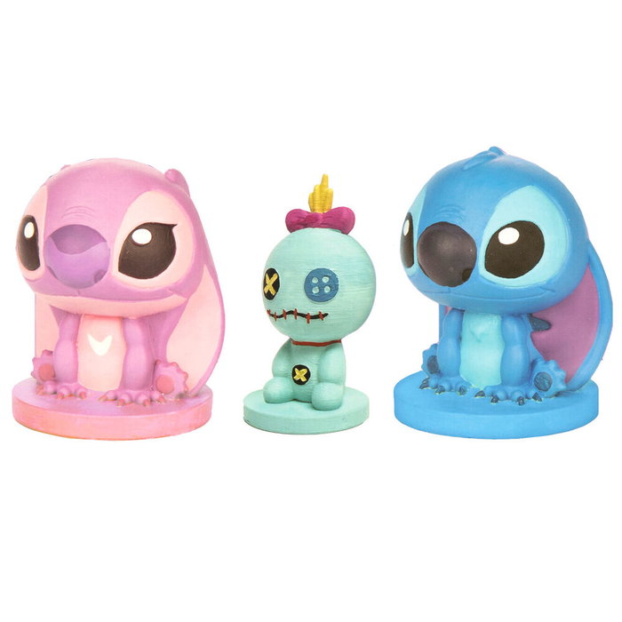 CYP BRANDS Set de 3 figurines en plâtre à peindre Stitch Disney