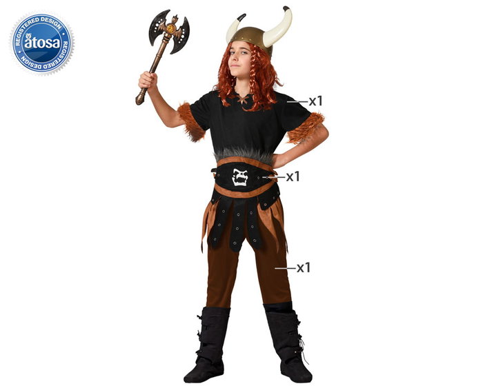 BigBuy Carnival Déguisement Viking Guerrier pour Enfant - 7-9 Ans BigBuy Carnival Déguisement Viking Guerrier pour Enfant - 7-9 Ans