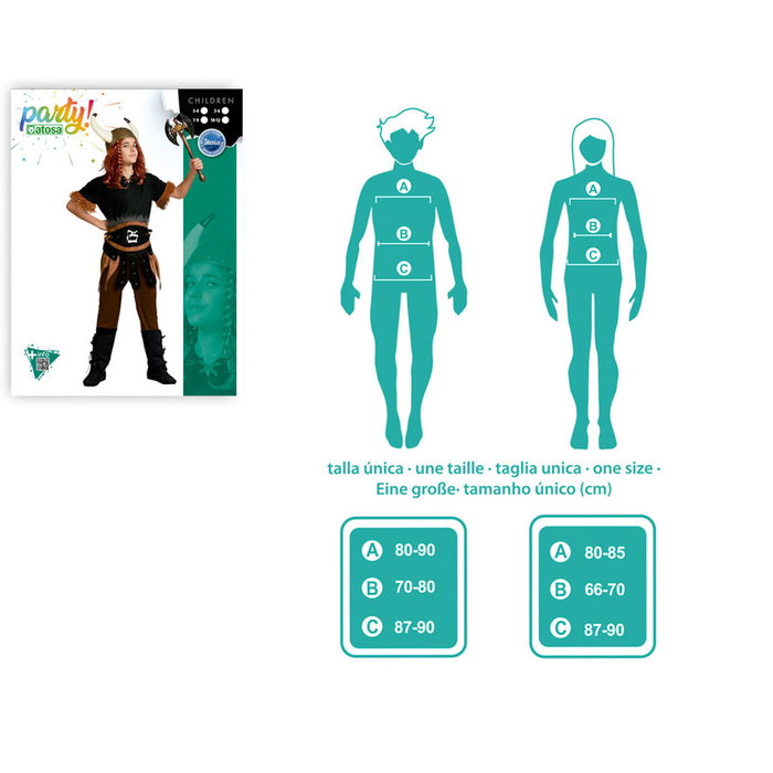 BigBuy Carnival Déguisement Viking Guerrier pour Enfant - 7-9 Ans BigBuy Carnival Déguisement Viking Guerrier pour Enfant - 7-9 Ans