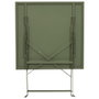 Home Deco Factory Table pliante verte 70x70x71 cm