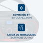 DAEWOO Radio CD Bluetooth, USB et Égaliseur - Rouge