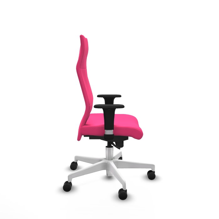 Piqueras Y Crespo Fauteuil Albacete, mécanisme synchro, similicuir Rose