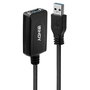 Lindy Rallonge Active USB 3.0 - Câble Extension Actif 5 mètres - Prise en Charge Transfert 5 Gbit/s - Plug & Play - Compatible USB Type A