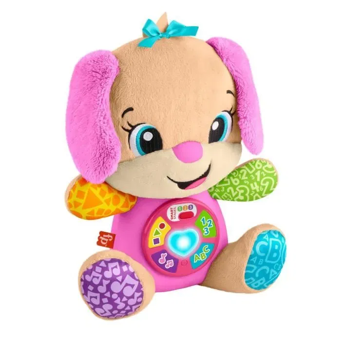 Fisher-Price Peluche musicale interactive d'éveil pour bébé Sis JFD31 - 50 chansons et 6 points interactifs - Pour la naissance Fisher-Price Peluche musicale interactive d'éveil pour bébé Sis JFD31 - 50 chansons et 6 points interactifs - Pour la naissance