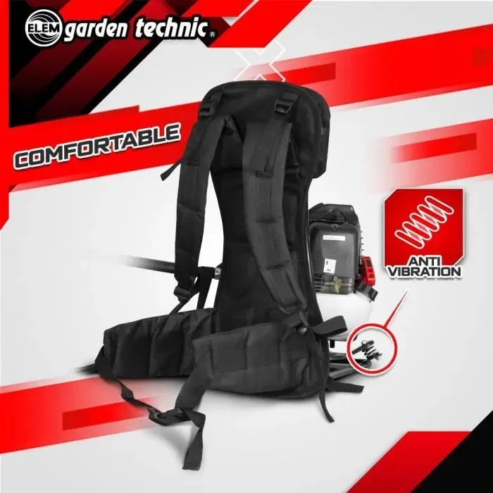 Elem Débroussailleuse Dorsale 52 CC - DCBT52DO-22 - Puissante et Confortable pour Terrains Difficiles