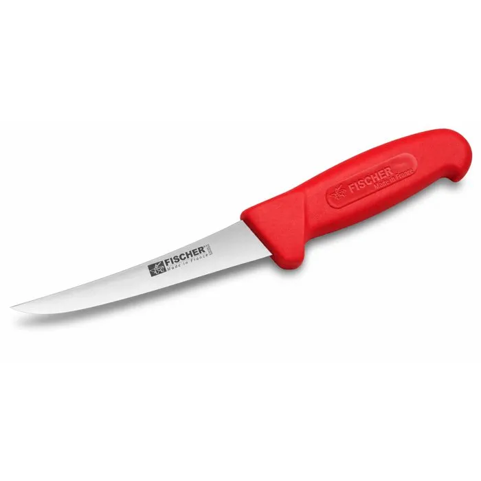 Fisher Couteau à désosser Courbe Pro Rouge Lame 13 cm Fisher Couteau à désosser Courbe Pro Rouge Lame 13 cm