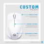 HP Souris sans fil HP 220 Blanc neige