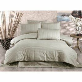 BigBuy Home Parure de couette Cappuccino - 1 housse de couette 220x240 cm et 2 taies d'oreiller 60x60 cm
