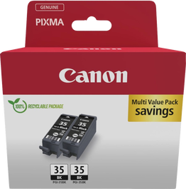 Canon PGI-35 Twin Pack Cartouche d'encre noire 9,3 ml pour PIXMA iP100/iP110/TR150 - Original