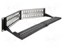 DELOCK Panneau de brassage Keystone 48 ports 2U noir