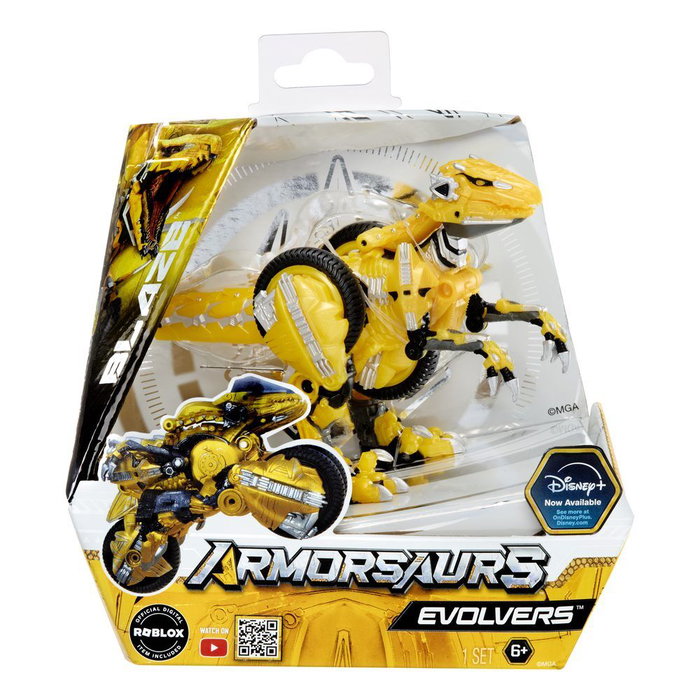 Armorsaurs Evolver Blaze - Figurine 2 en 1 Jaune