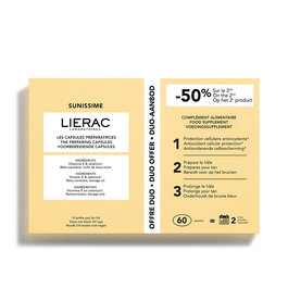 Lierac SUNISSIME Capsules Préparation Bronzage - Pack 2 x 30 Capsules - Protection Antioxydante